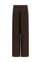 Брюки из вискозы, коричневые JIL SANDER J02KA0383J65022602