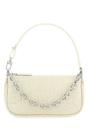 Ivory leather Mini Rachel handbag Beige BY FAR (20CRMIRACEDSMA)