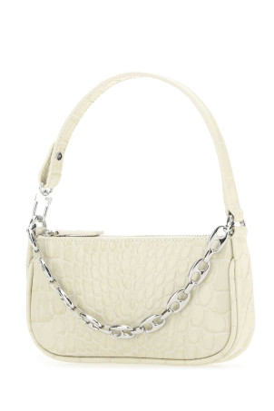Ivory leather Mini Rachel handbag Beige BY FAR (20CRMIRACEDSMA)