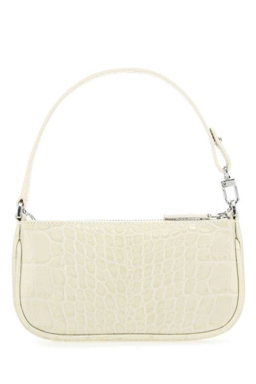 Ivory leather Mini Rachel handbag Beige BY FAR (20CRMIRACEDSMA)