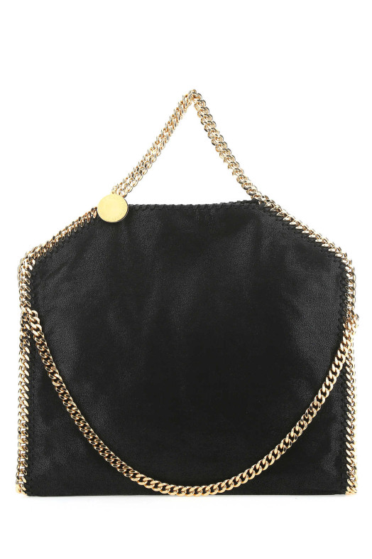 Black shaggy deer Falabella Fold Over handbag Black STELLA McCARTNEY (234387W9355)