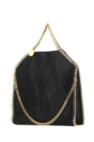 Black shaggy deer Falabella Fold Over handbag Black STELLA McCARTNEY (234387W9355)