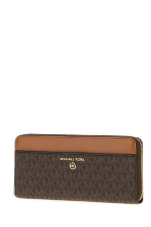 Гаманець із принтованого полотна, коричневий, MICHAEL BY MICHAEL KORS (34H1GT9E8B)