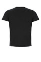 Черная хлопковая футболка Black SAINT LAURENT (464572YB2DQ)