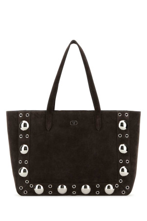 Brown suede NellcÃ´te shopping bag VALENTINO GARAVANI (6W0B0R79JET)