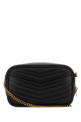 Black leather mini Lou crossbody bag Black SAINT LAURENT (748849DV707)