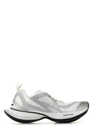 Two-tone mesh and fabric Circuit sneakers White/Black BALENCIAGA (793944WFLGY)