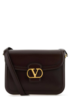Dark brown leather 9TO5 shoulder bag VALENTINO GARAVANI (7W2B0R15UHF)