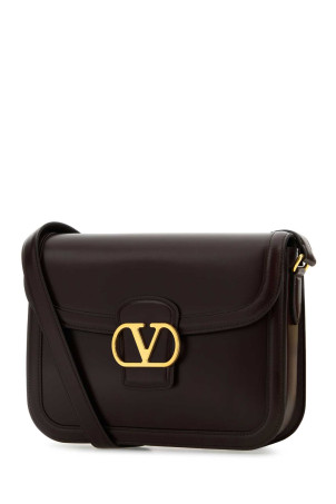 Dark brown leather 9TO5 shoulder bag VALENTINO GARAVANI (7W2B0R15UHF)