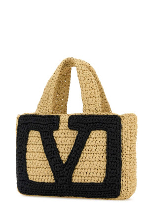 Raffia small Viva Superstar shopping bag VALENTINO GARAVANI (7W2B0S12QET)
