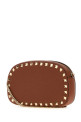 Коричневая кожаная сумка через плечо Rockstud от VALENTINO GARAVANI (7W2P0AR4VSH)