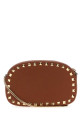Коричневая кожаная сумка через плечо Rockstud от VALENTINO GARAVANI (7W2P0AR4VSH)