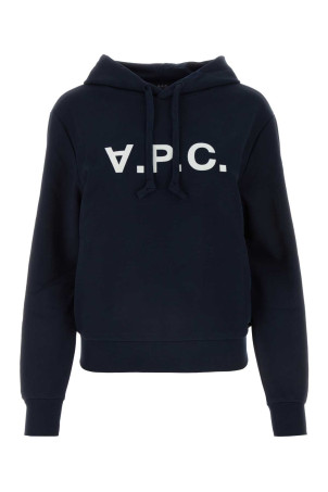 Midnight blue cotton sweatshirt A.P.C. (COHBNM27908)
