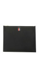 Black leather document case THOM BROWNE (MAC021L00198)