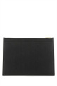 Black leather document case THOM BROWNE (MAC021L00198)