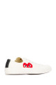 Ivory canvas Comme Des GarÃ§ons X Converse sneakers White COMME DES GARCONS PLAY (P1K111)
