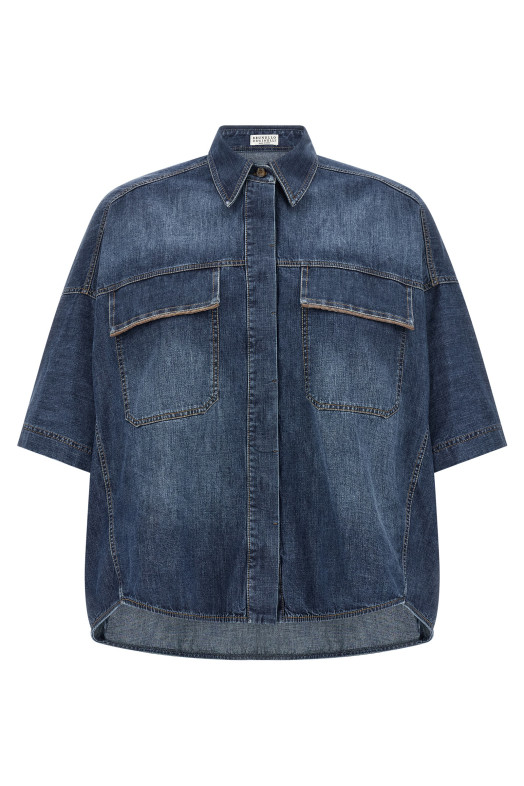 Lightweight denim shirt Blue