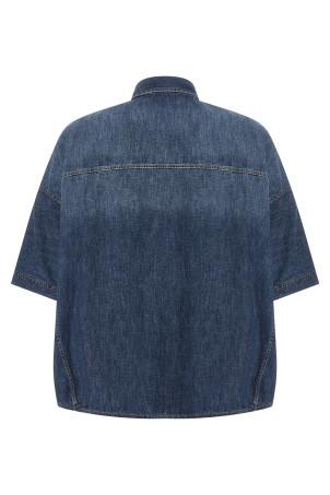 Легка джинсова сорочка, синя BRUNELLO CUCINELLI MH192RB506C9562
