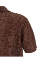Knitted polo shirt Brown
