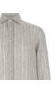 Сорочка в тонку смужку, сіра BRUNELLO CUCINELLI MA6860627C102