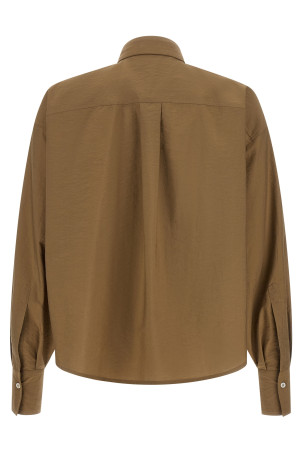 'Dazzling Seabed Embroidery' shirt Beige