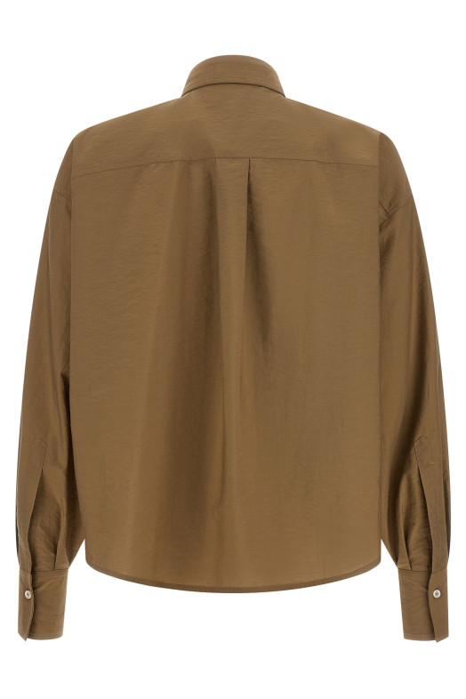 'Dazzling Seabed Embroidery' shirt Beige