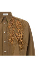 'Dazzling Seabed Embroidery' shirt Beige