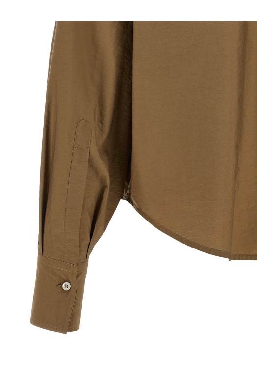 'Dazzling Seabed Embroidery' shirt Beige
