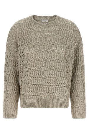 'Dazzling Braids' sweater Beige