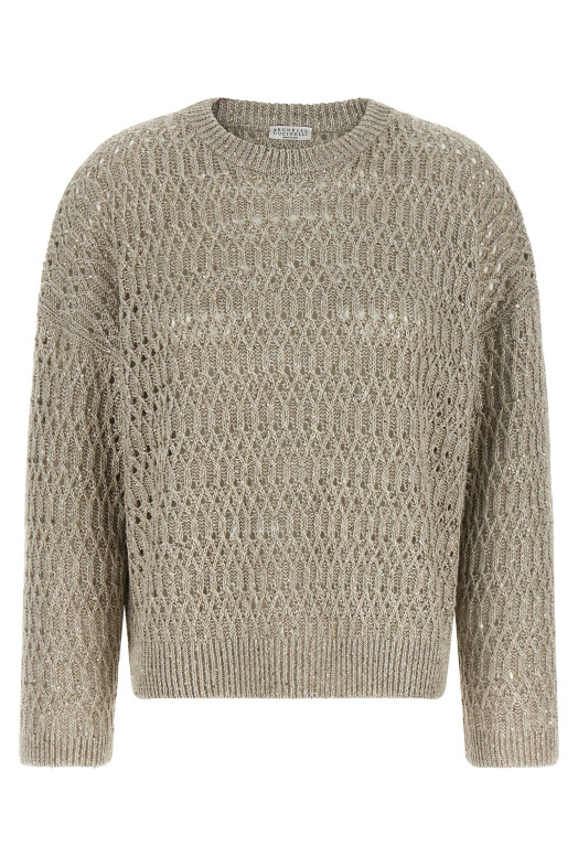 'Dazzling Braids' sweater Beige
