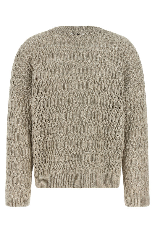 'Dazzling Braids' sweater Beige