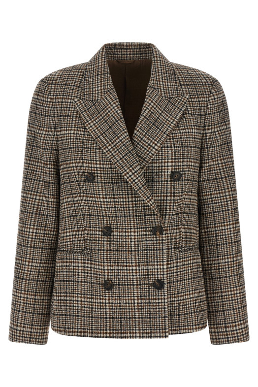 Double-breasted blazer Beige
