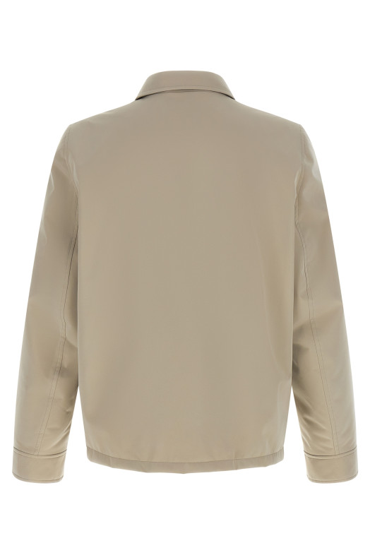 Нейлоновая куртка серого цвета BRUNELLO CUCINELLI MM4796465CJM82
