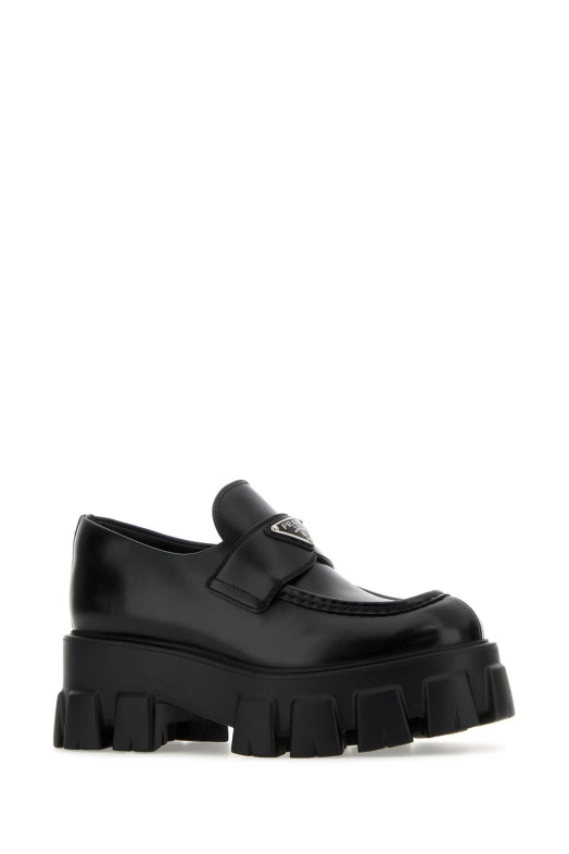 Чорні шкіряні лофери Monolith від PRADA (1D649MFG055B4L)