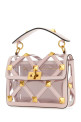 Pastel pink polymeric material and leather medium Roman Stud handbag VALENTINO GARAVANI (2W2B0I82SEA)