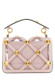 Pastel pink polymeric material and leather medium Roman Stud handbag VALENTINO GARAVANI (2W2B0I82SEA)