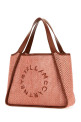 Pink raffia Stella Logo shopping bag STELLA McCARTNEY (502793WP0191)