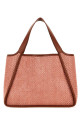 Pink raffia Stella Logo shopping bag STELLA McCARTNEY (502793WP0191)