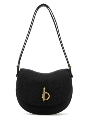 Black leather small Rocking Horse shoulder bag Black BURBERRY (8097223)