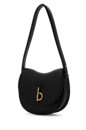 Black leather small Rocking Horse shoulder bag Black BURBERRY (8097223)