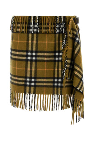 Embroidered wool blend mini skirt BURBERRY (8099716)