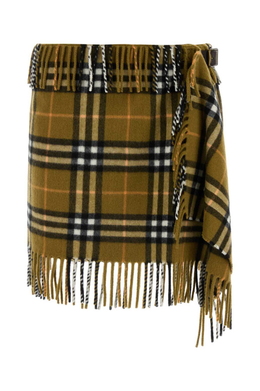 Міні-спідниця з вишивкою з вовняної суміші BURBERRY (8099716)