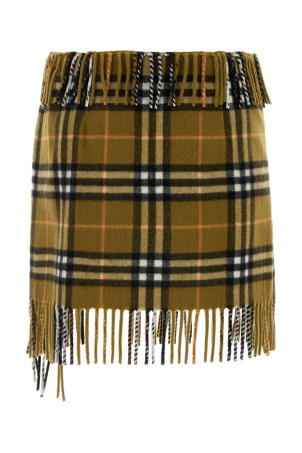 Embroidered wool blend mini skirt BURBERRY (8099716)
