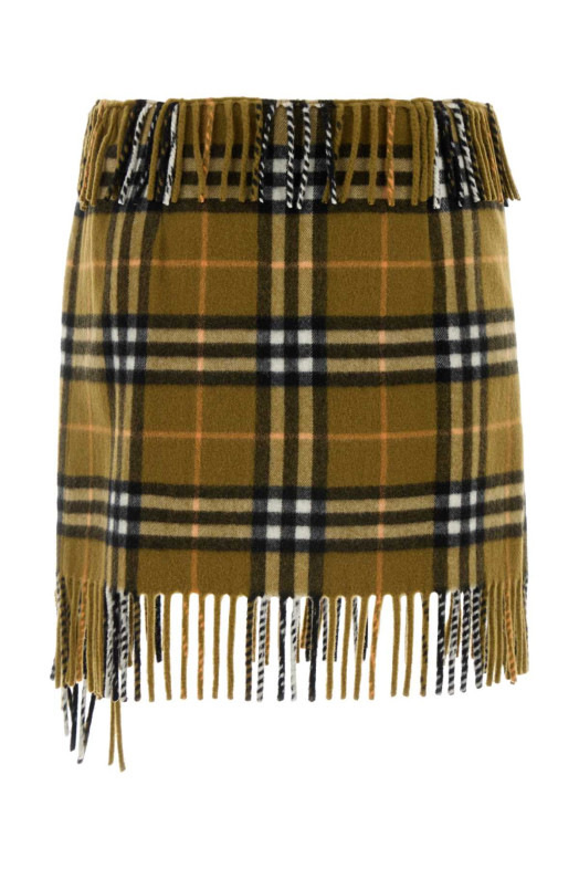 Міні-спідниця з вишивкою з вовняної суміші BURBERRY (8099716)