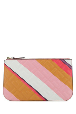 Multicolor leather clutch FENDI (8N0185AK2K)