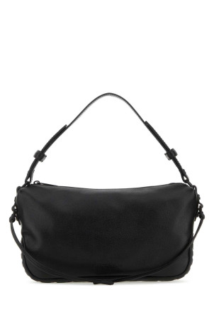 Black leather Biker Tire shoulder bag Black OFF WHITE (OMNQ075F23LEA001)