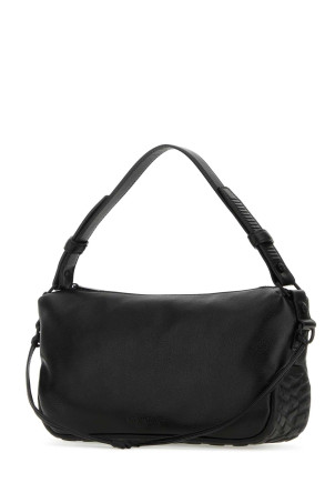 Black leather Biker Tire shoulder bag Black OFF WHITE (OMNQ075F23LEA001)