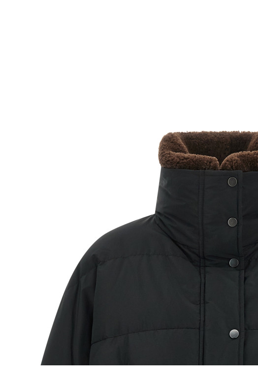 Коротка куртка-пуховик, чорна BRUNELLO CUCINELLI MH5257474C101