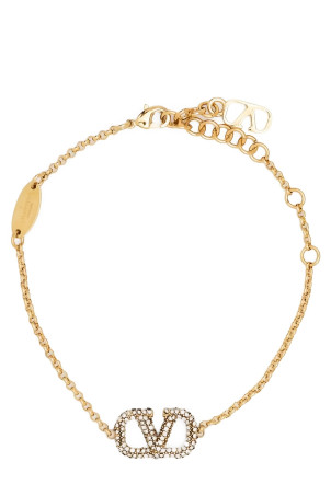 Браслет Valentino Garavani с логотипом VLogo Signature, золотой W2J0F84YCWMH5
