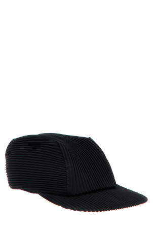 'Pleats' cap Black
